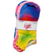 Wholesale - 10pk GIRLS TIE DYE RAINBOW SOCKS SIZE 9-11, UPC: 730838899322